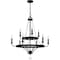 Quoizel Adelaide 9-Light Matte Black Chandelier ADL5030MBK - alternate 1